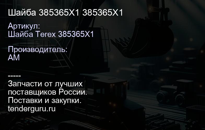 Шайба 385365X1 385365X1 | купить запчасти